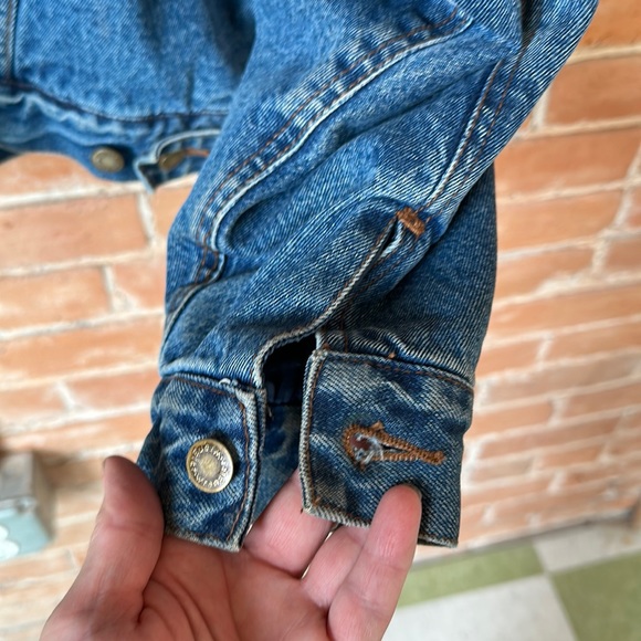 Wrangler Vintage men’s trucker Sherpa lined jacket with corduroy collar sz XXL - Picture 12 of 14